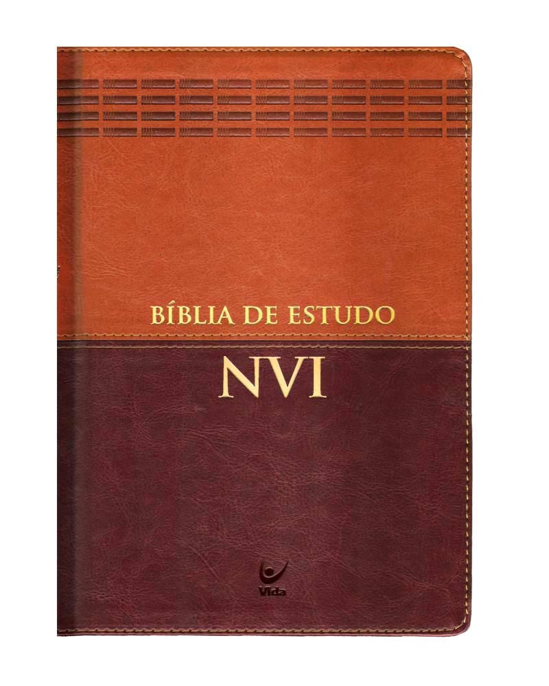 Bíblia de Estudo NVI Caramelo e Marrom